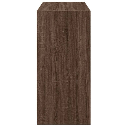 Garderob brun ek 77x48x102 cm konstruerat trä