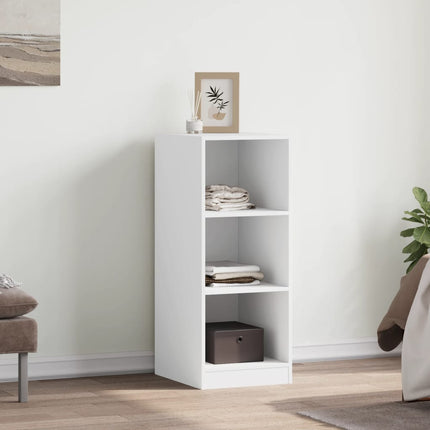 Garderob vit 48x41x102 cm konstruerat trä