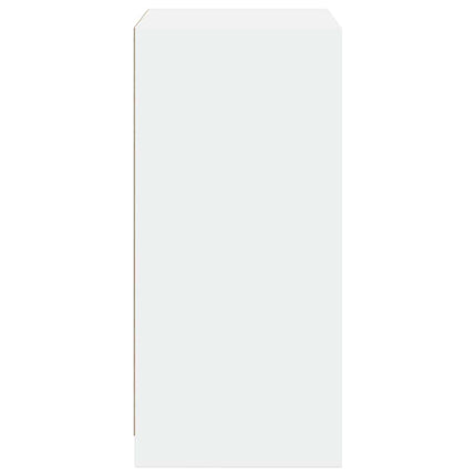 Garderob vit 48x41x102 cm konstruerat trä