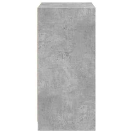 Garderob betonggrå 48x41x102 cm konstruerat trä