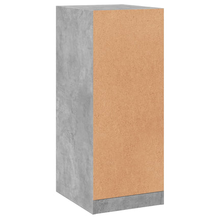 Garderob betonggrå 48x41x102 cm konstruerat trä