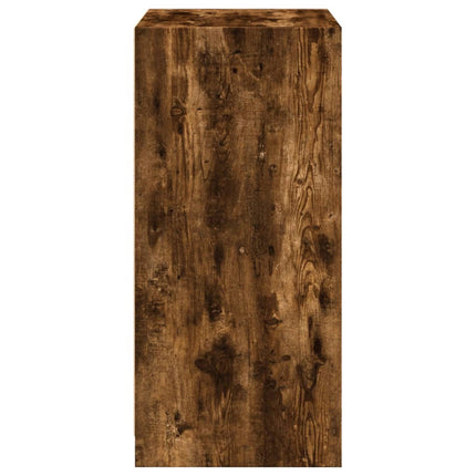 Garderob rökfärgad ek 48x41x102 cm konstruerat trä