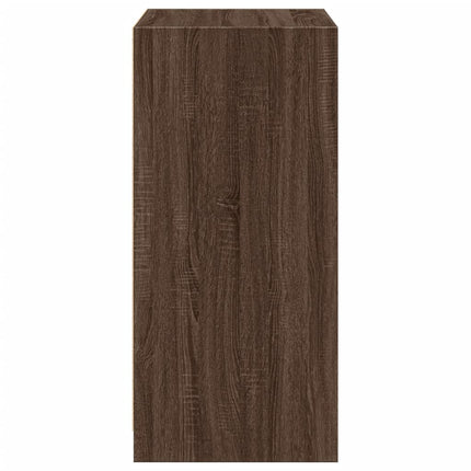 Garderob brun ek 48x41x102 cm konstruerat trä