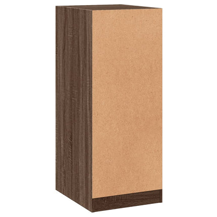 Garderob brun ek 48x41x102 cm konstruerat trä