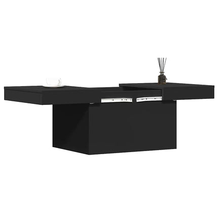 Soffbord svart 80x55x40 cm konstruerat trä