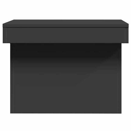 Soffbord svart 80x55x40 cm konstruerat trä
