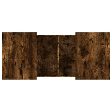 Soffbord rökfärgad ek 80x55x40 cm konstruerat trä
