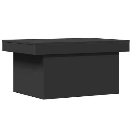 Soffbord svart 100x55x40 cm konstruerat trä