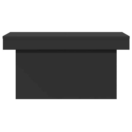 Soffbord svart 100x55x40 cm konstruerat trä