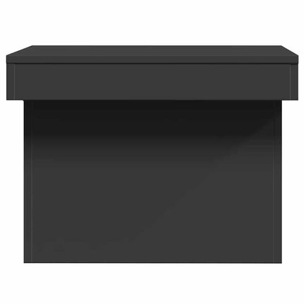Soffbord svart 100x55x40 cm konstruerat trä