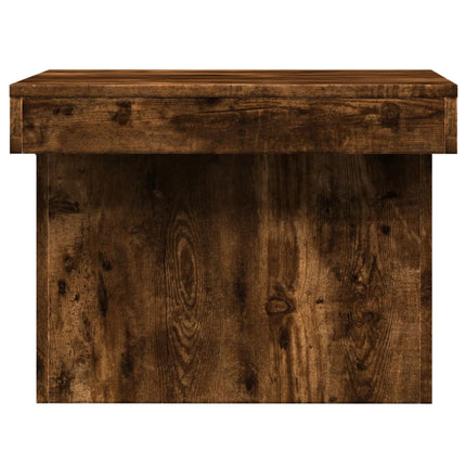 Soffbord rökfärgad ek 100x55x40 cm konstruerat trä