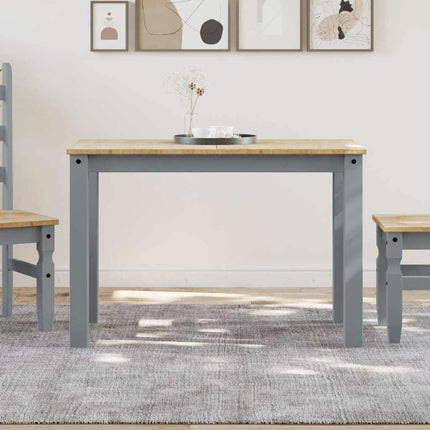 Matbord PANAMA grå 112x60x75 cm massiv furu