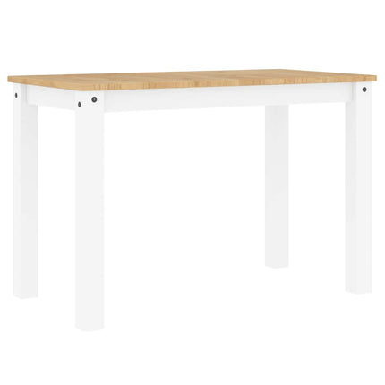 Matbord PANAMA vit 112x60x75 cm massiv furu
