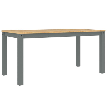Matbord PANAMA grå 160x80x75 cm massiv furu