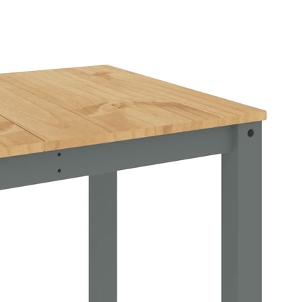 Matbord PANAMA grå 160x80x75 cm massiv furu