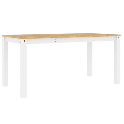 Matbord PANAMA vit 160x80x75 cm massiv furu