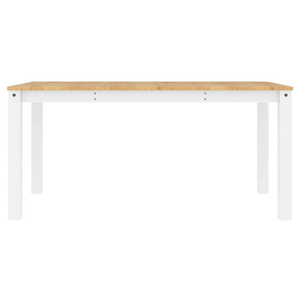 Matbord PANAMA vit 160x80x75 cm massiv furu