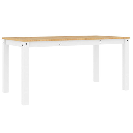 Matbord PANAMA vit 160x80x75 cm massiv furu