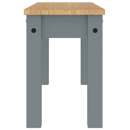 Matbänk PANAMA grå 105x30x45 cm massiv furu