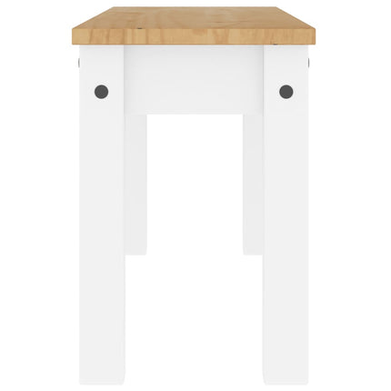 Matbänk PANAMA vit 105x30x45 cm massiv furu