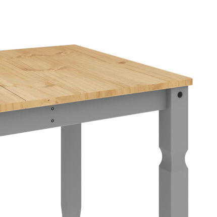 Matbord Corona grå 160x80x75 cm massiv furu