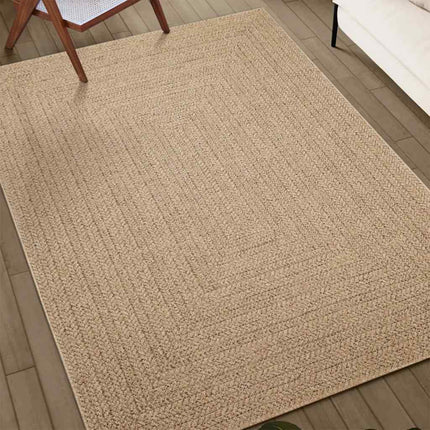 Matta ZIZUR 200x200 cm jutelook inomhus och utomhus