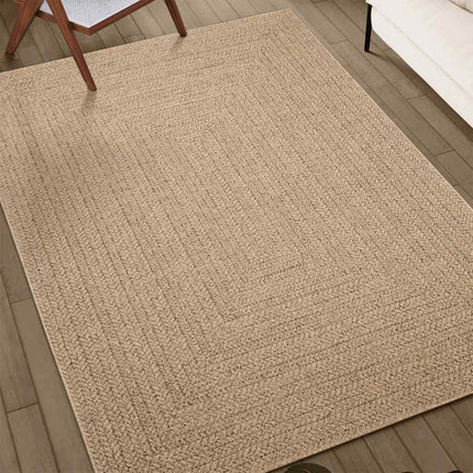 Matta ZIZUR 240x240 cm jutelook inomhus och utomhus