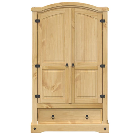 Garderob "Corona" 101x52x170 cm massivt trä furu