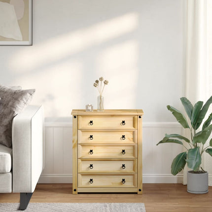 Byrå Corona 80x40x89 cm massiv furu