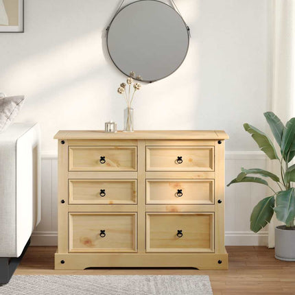 Byrå Corona 112x48x91 cm massiv furu