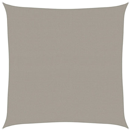 Solsegel 160 g/m² fyrkantig ljusgrå 4,5x4,5 m HDPE