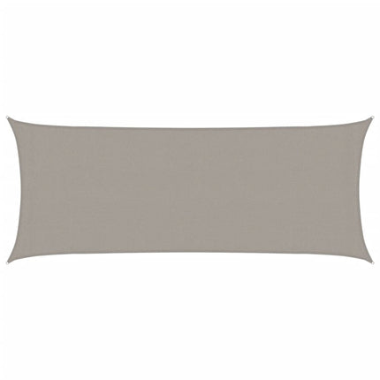 Solsegel 160 g/m² rektangulär ljusgrå 2x4,5 m HDPE