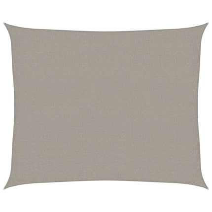 Solsegel 160 g/m² rektangulär ljusgrå 2,5x3 m HDPE