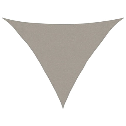Solsegel 160 g/m² triangulär ljusgrå 3x3x4,2 m HDPE