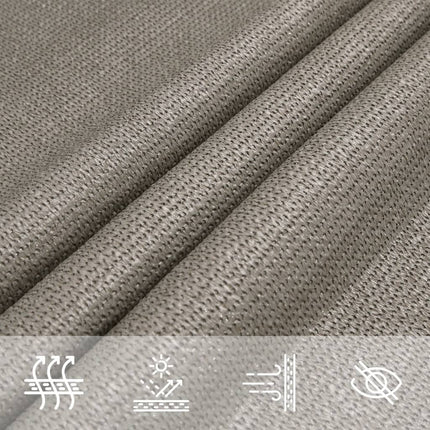 Solsegel 160 g/m² triangulär ljusgrå 3x3x4,2 m HDPE