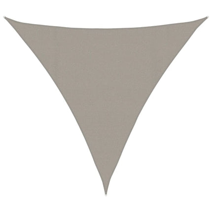 Solsegel 160 g/m² triangulär ljusgrå 4,5x4,5x4,5 m HDPE