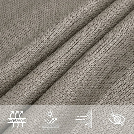 Solsegel 160 g/m² triangulär ljusgrå 4,5x4,5x4,5 m HDPE