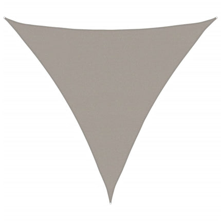 Solsegel 160 g/m² triangulär ljusgrå 5x5x5 m HDPE