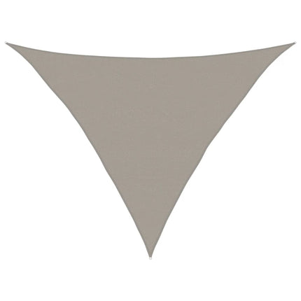 Solsegel 160 g/m² triangulär ljusgrå 5x5x6 m HDPE
