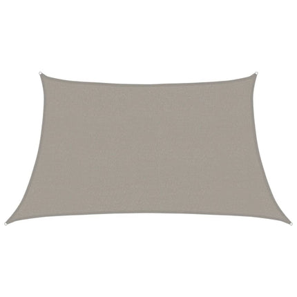 Solsegel 160 g/m² trapezoid ljusgrå 3/4x2 m HDPE