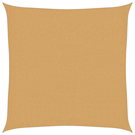 Solsegel 160 g/m² fyrkantig sand 3,6x3,6 m HDPE