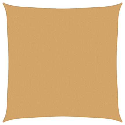Solsegel 160 g/m² fyrkantig sand 4x4 m HDPE