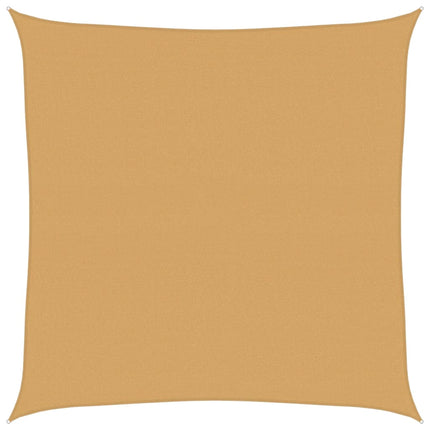 Solsegel 160 g/m² fyrkantig sand 5x5 m HDPE