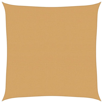 Solsegel 160 g/m² fyrkantig sand 7x7 m HDPE