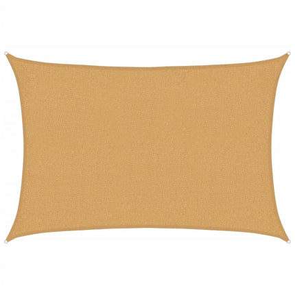 Solsegel 160 g/m² rektangulär sand 2x2,5 m HDPE