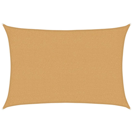 Solsegel 160 g/m² rektangulär sand 2x3 m HDPE