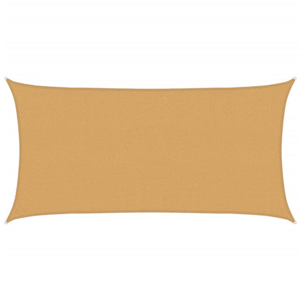 Solsegel 160 g/m² rektangulär sand 2x3,5 m HDPE