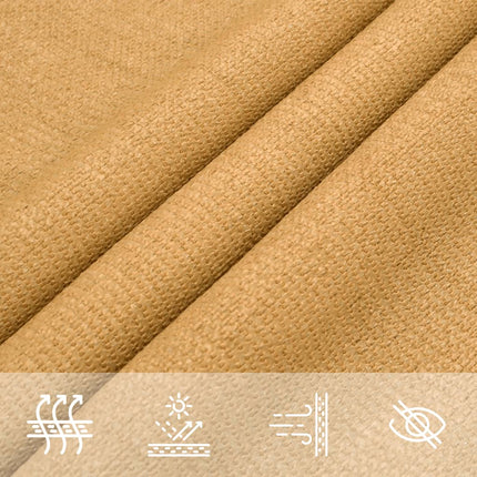 Solsegel 160 g/m² rektangulär sand 2,5x3,5 m HDPE