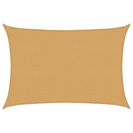 Solsegel 160 g/m² rektangulär sand 2,5x4 m HDPE