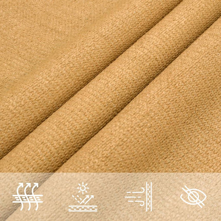 Solsegel 160 g/m² rektangulär sand 2,5x5 m HDPE